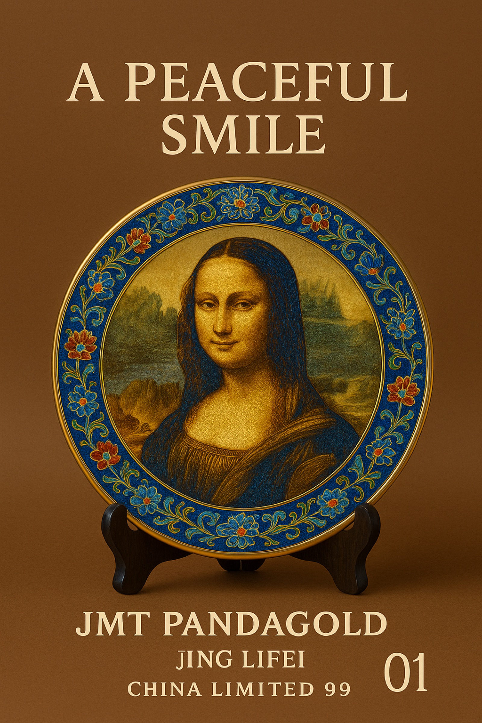 A Peaceful Smile 景泰蓝艺术盘概念图